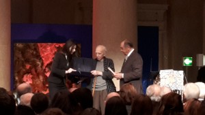 Giancarlo Majorini riceve il premio Fondazione Roma - Ritratti di Poesia