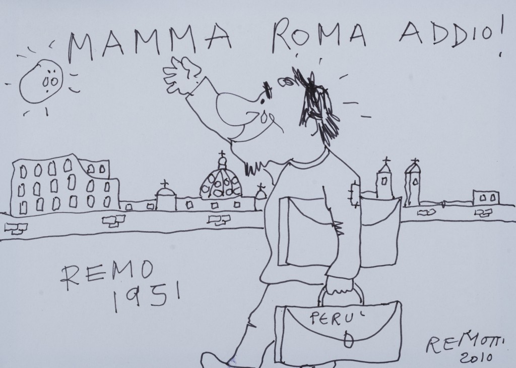 Remo Remotti Mamma Roma Addio, della serie REMOTTI A FUMETTI