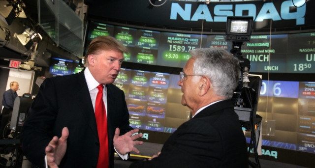 Trump Presides Over NASDAQ Opening
