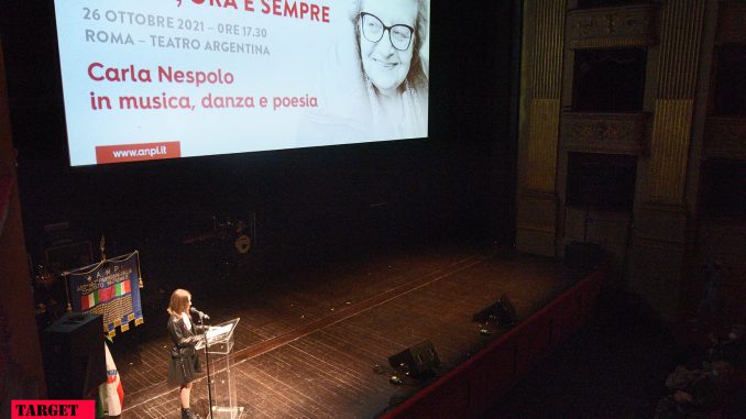 Photo012 Anpi Carla Nespolo Teatro Argentina 26 ottobre 2021 © Alessandro Lisci alt tag Carla Nespolo