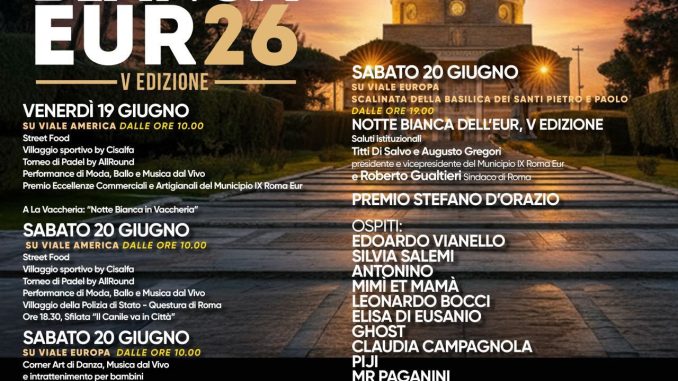 alt tag notte bianca dell'eur